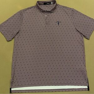 RLX Ralph Lauren Performance Golf Polo Golf Tee Spanish Bay Club Logo Size XL